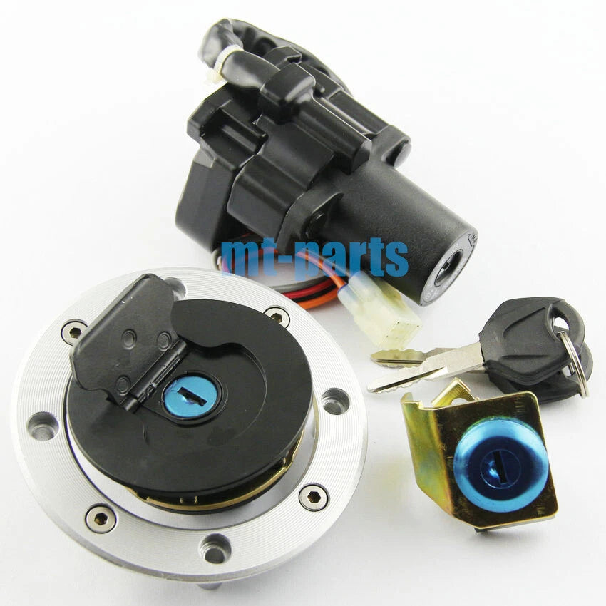 Ignition Key Switch & Fuel Tank Cap Set for Suzuki GSX1300R Hayabusa (2001-2007)
