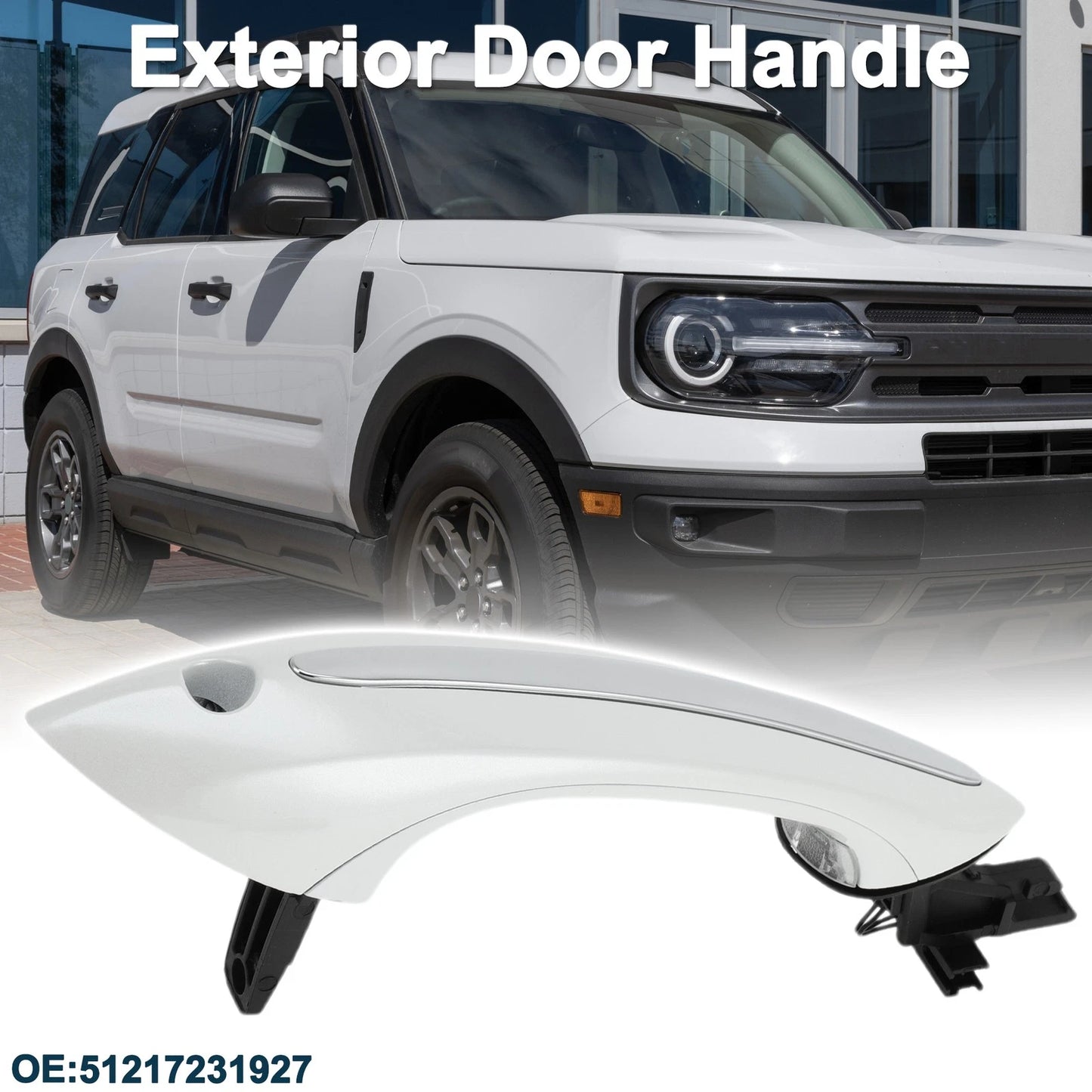 Exterior Door Handle for BMW 5 6 7 F12 Front Left Black (2011-2017)
