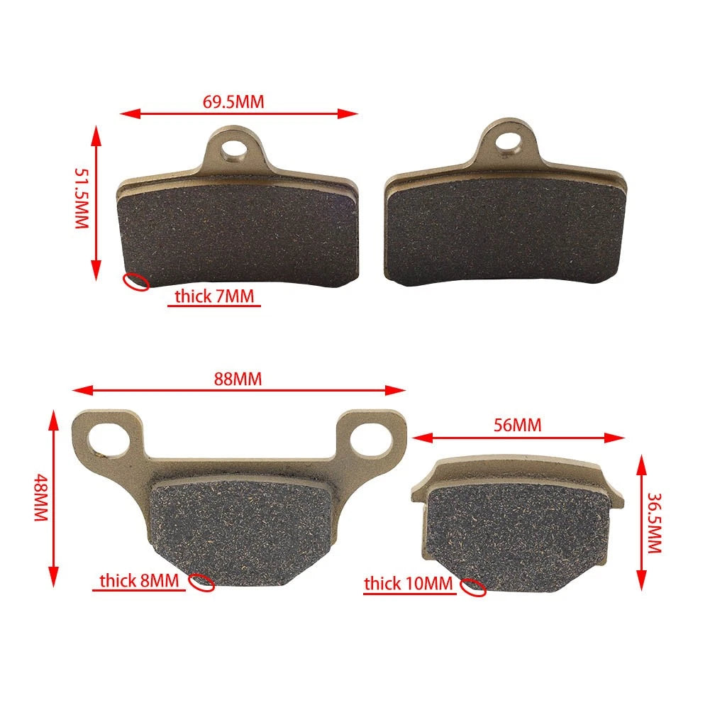 Front Rear Brake Pads for APRILIA RS4 50/125 4T AJP Caliper (2011-2020)
