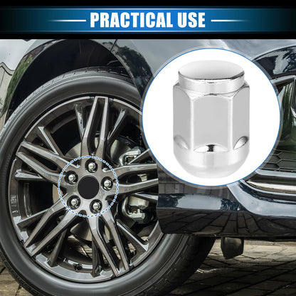 5 Pcs M14 x 1.5 Wheel Lug Nuts for Honda Civic (2017-2021)