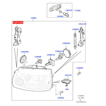 Headlight Mounting Support Bracket for Land Rover Discovery 4 (2010-2016)
