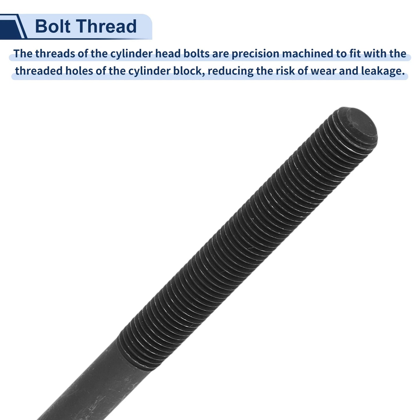 Cylinder Head Bolt Set for Ford Bronco 2.3L L4 (2021-2022)