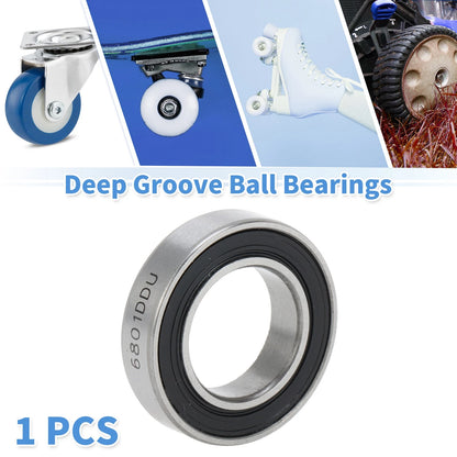 6801DD / 12x21x5mm / Deep Groove Ball Bearings for Scooter Skateboard Wheel