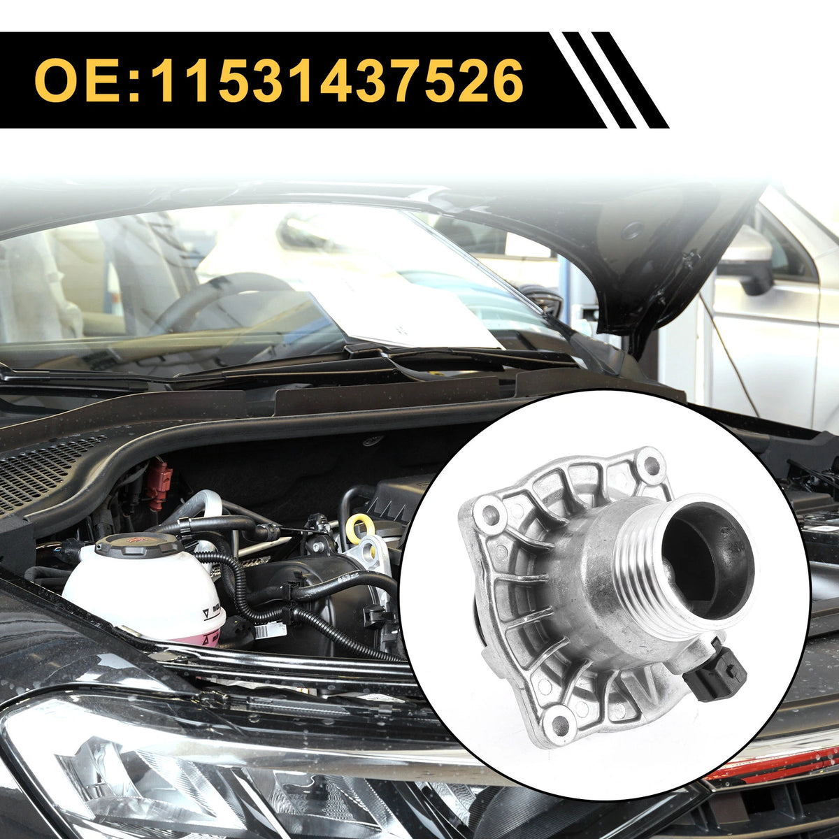 Engine Coolant Thermostat Housing for BMW 540i 740i 4.4L V8 (1997-1998)