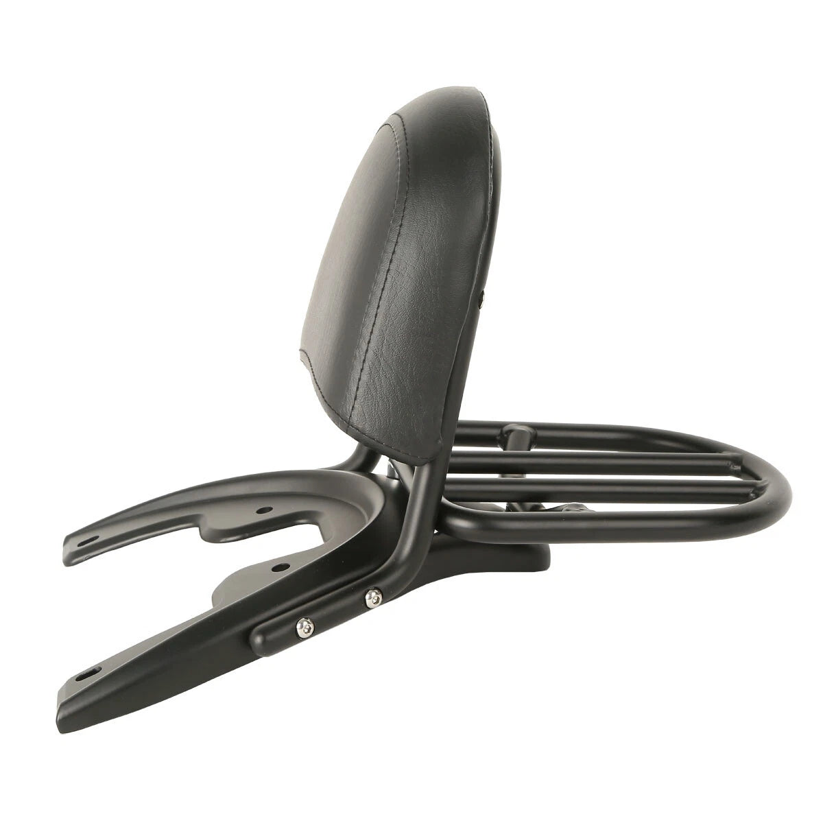 Black Backrest Sissy Bar w/ Rack for Harley V-Rod VRSCA (2002-2006)