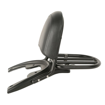 Black Backrest Sissy Bar w/ Rack for Harley V-Rod VRSCA (2002-2006)