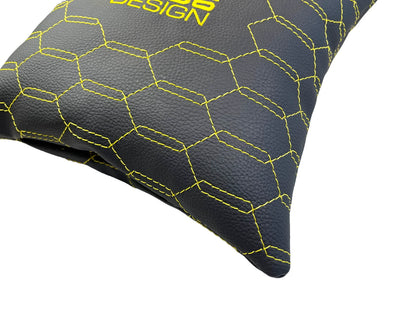 Black Leather Pillows Set of 2 for Lamborghini Urus (2018-2023)