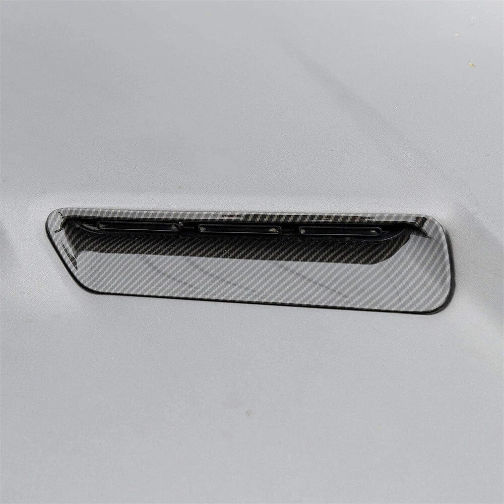 Carbon Fiber Engine Hood Air Vent Cover Trim for Dodge Challenger (2015-2022)