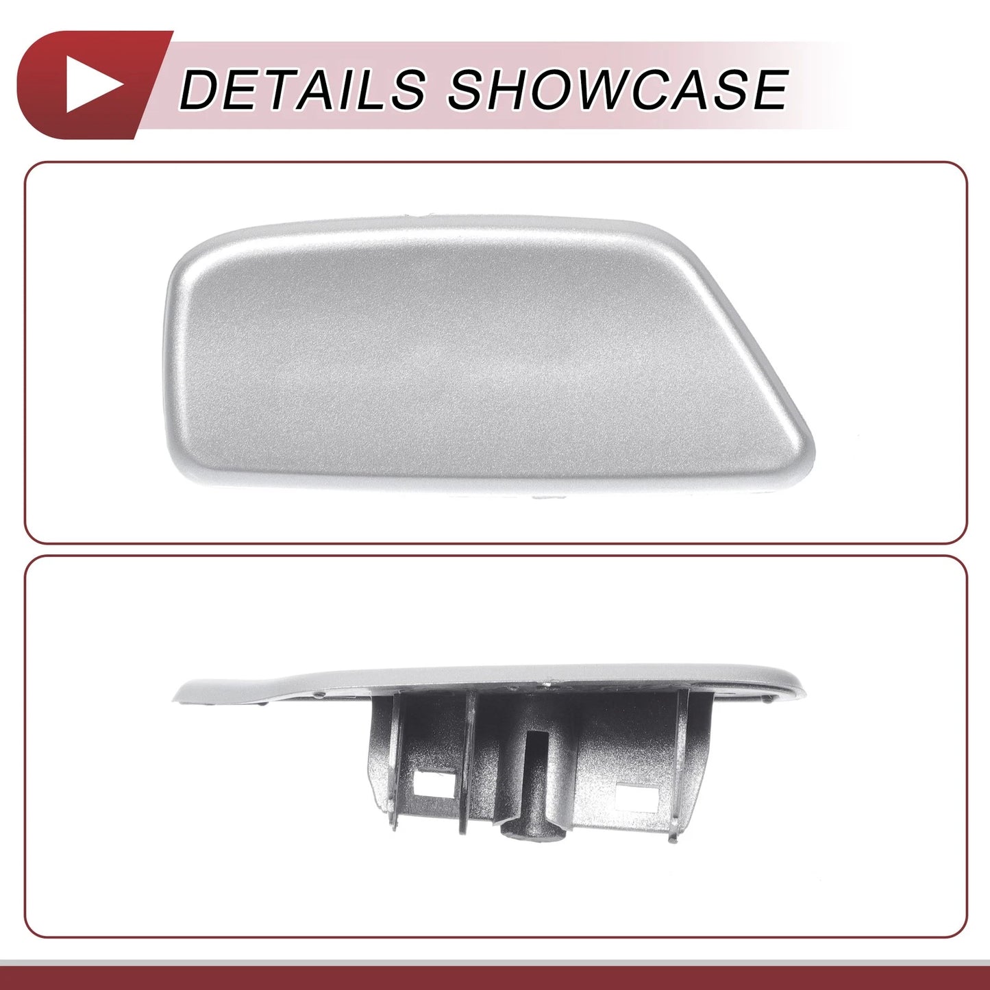 Front Right Washer Nozzle Cover for Subaru Forester (2009-2012) Silver