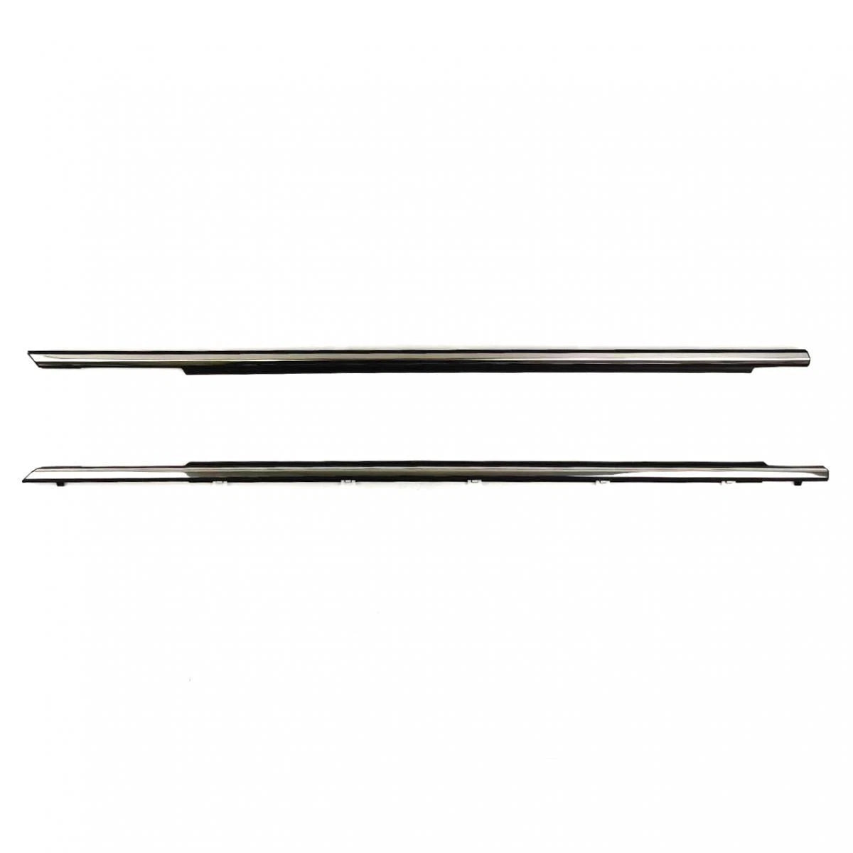 Outer Weatherstip Door Belt Front Pair Chrome Fits Toyota Camry 4D 2002-06 D09