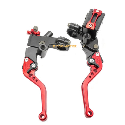 7/8'' CNC Motorcycle Front Brake Cylinder Clutch Lever Reservoir for Universal