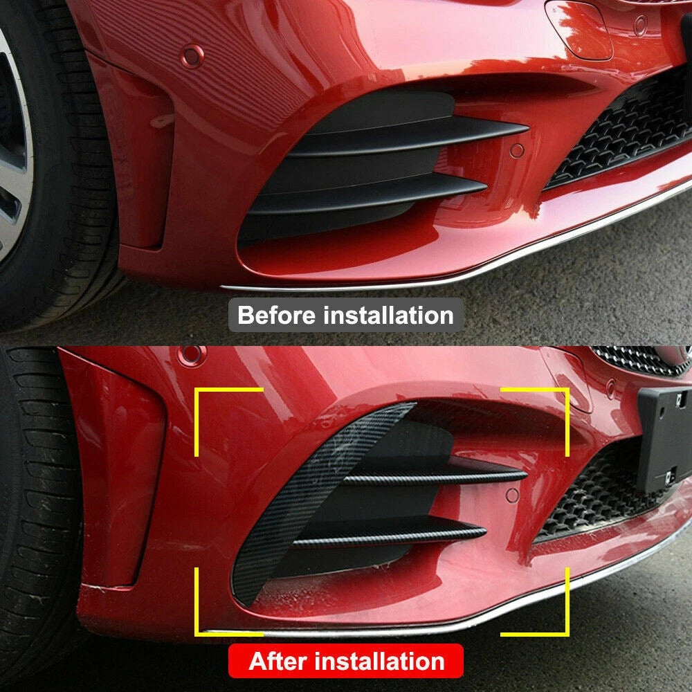 Front Air Intake Vent Bumper Spoiler Trim for Benz C Series (2019-2021)