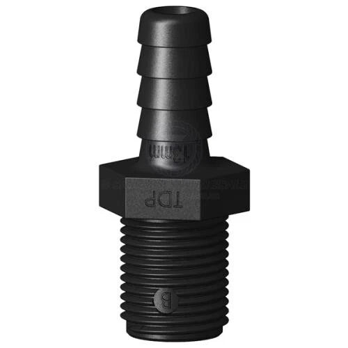 Trudesign Tail 13mm Straight Male Thread 1/2" BSP for Black Boat Models
