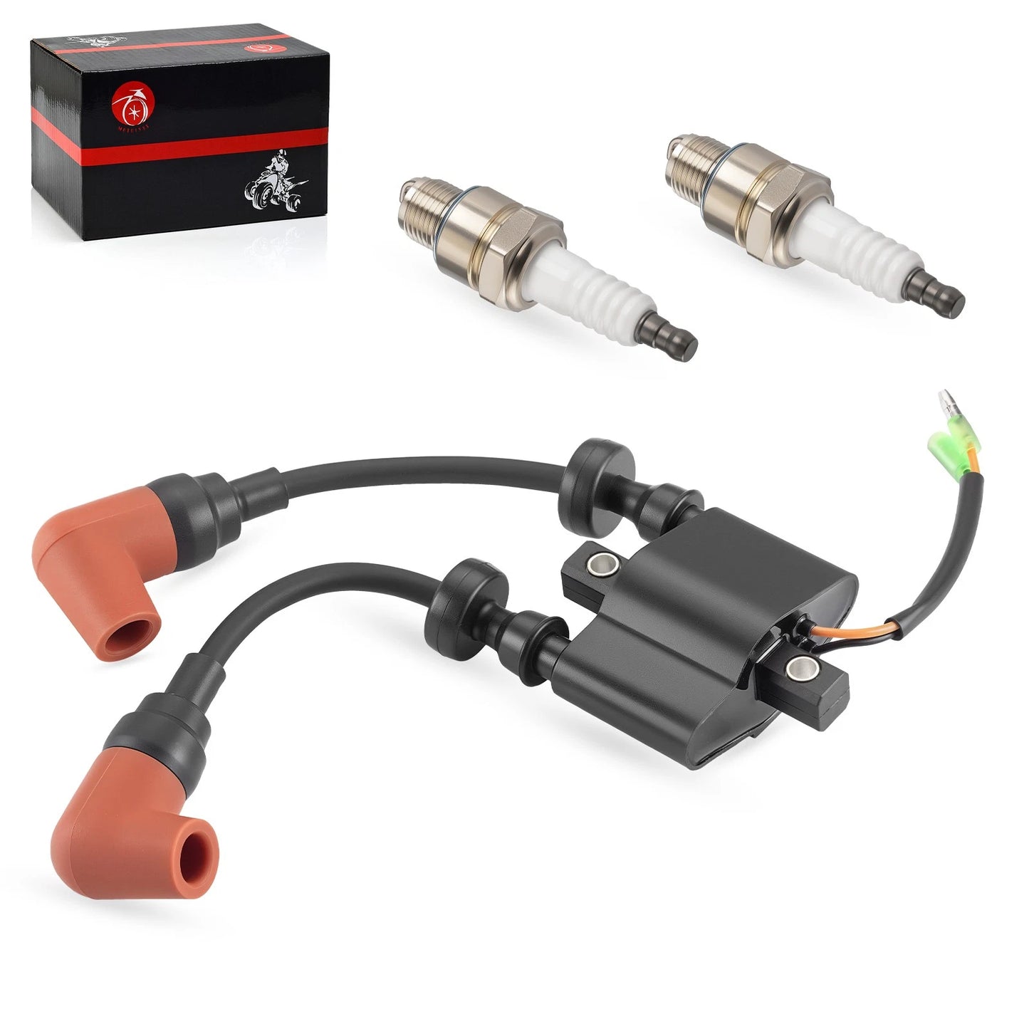 Ignition Coil & Spark Plug for Yamaha Outboard 6-25HP
