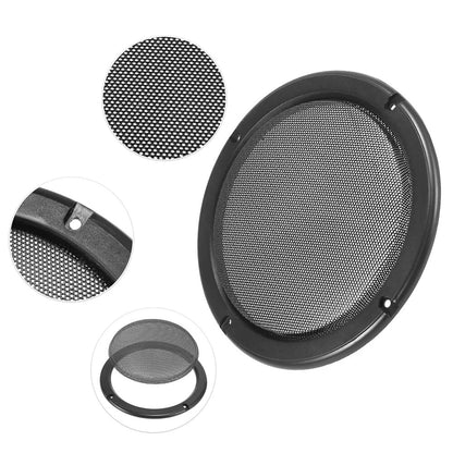 4 x 6.5" Universal Speaker Grills Covers for Car - Black (All Years)