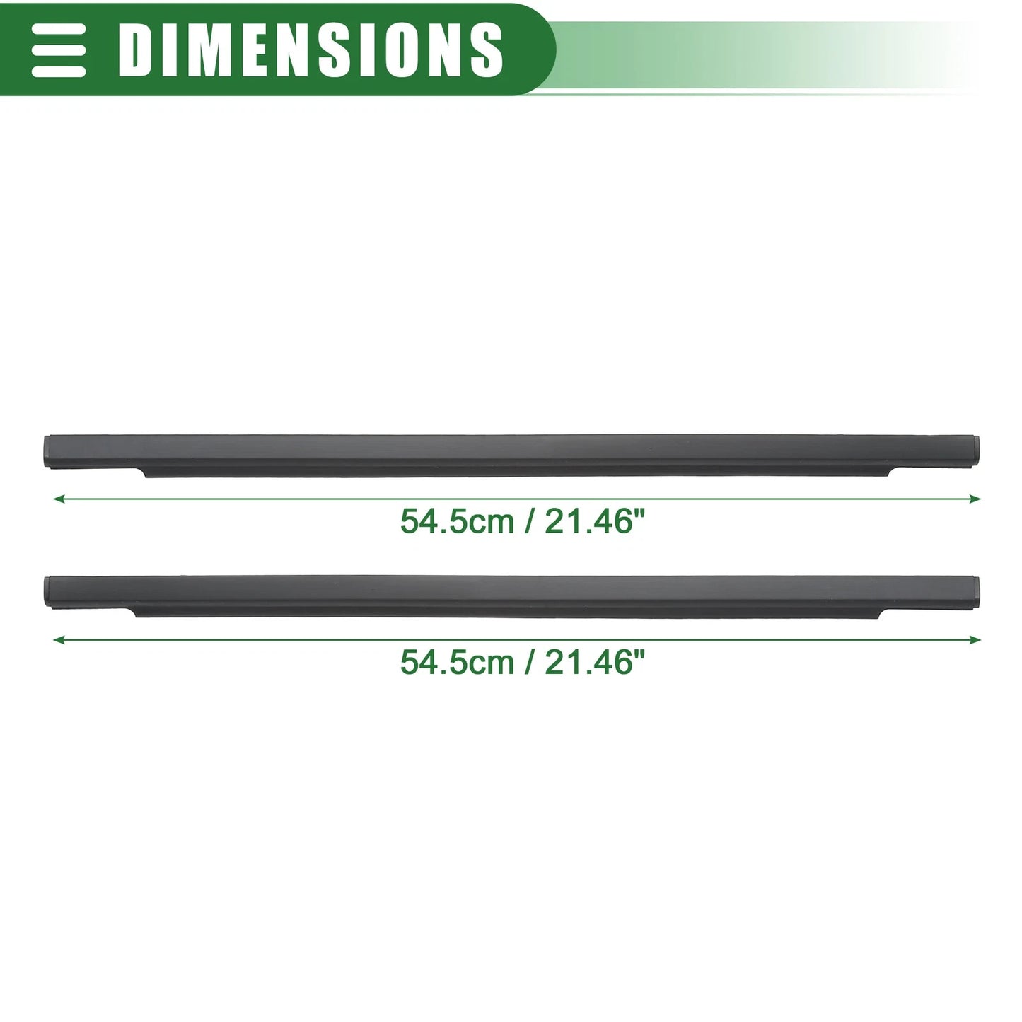 Rear Left Right Door Window Belt Weatherstrip for Toyota FJ Cruiser (07-14)