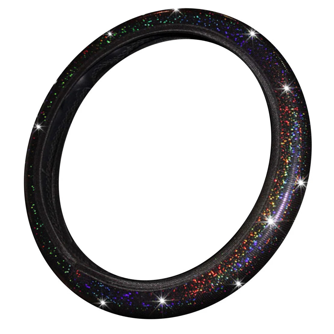 15" Diamond Bling Steering Wheel Cover for Car SUV (Fits Most Models)
