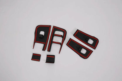 Carbon Fiber Window Lift Panel Switch Cover Trim for Tesla Model Y (2021-2023)