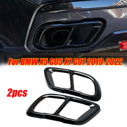 Rear Exhaust Muffler Tail Pipe Trim Cover for BMW X5 X7 (2019–2022)