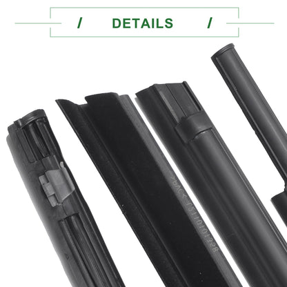 2 x Rear Left & Right Weatherstrip Window Seals for Toyota Tundra (2007-2023)