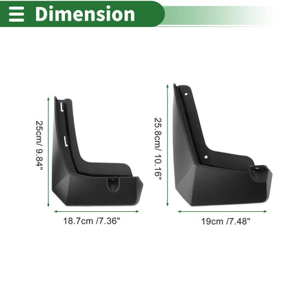 Mud Flaps Splash Guards for Ford Mondeo (2022-2023) with Mount Accessories