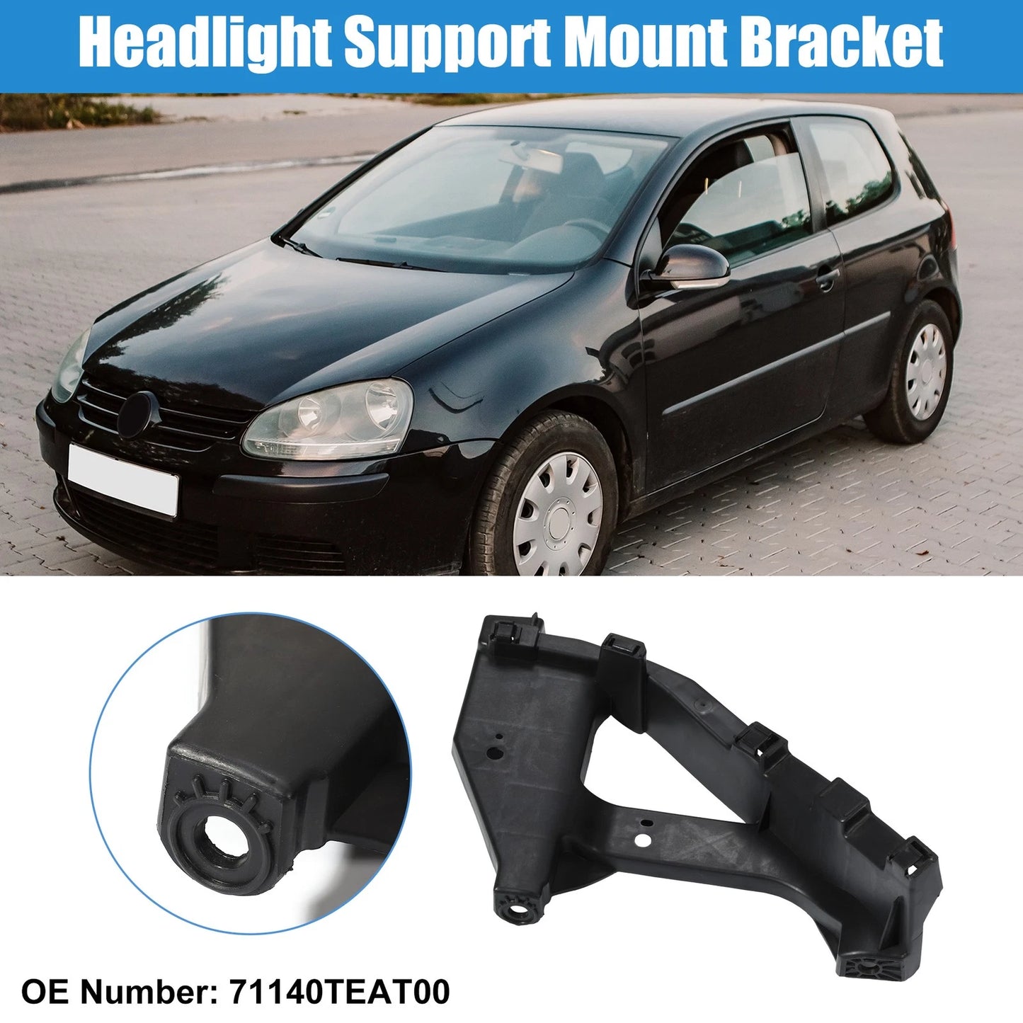Right Passenger Side Headlight Bracket for Honda Civic (2017-2020)