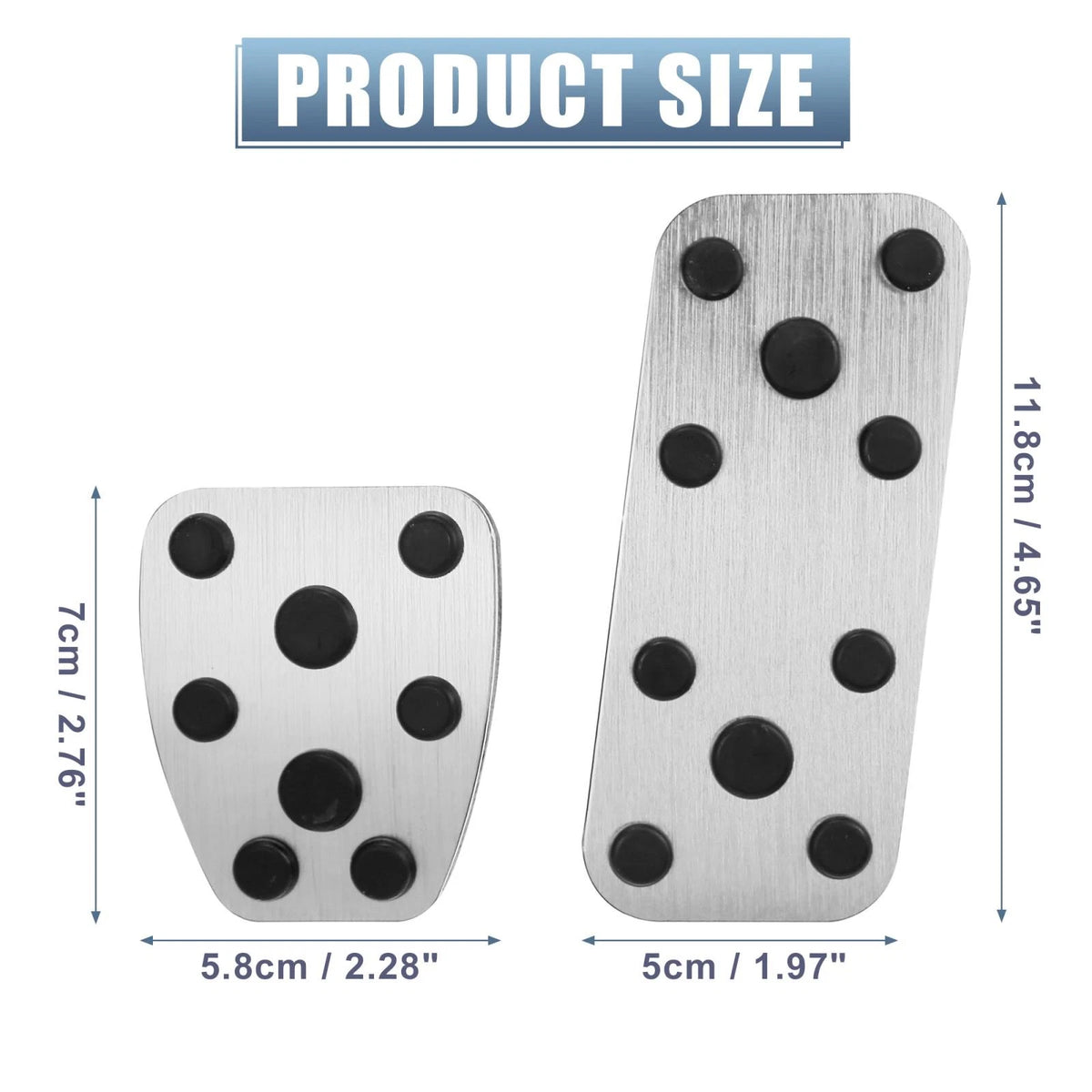 Gas Brake Clutch Pedal Covers for Subaru Impreza