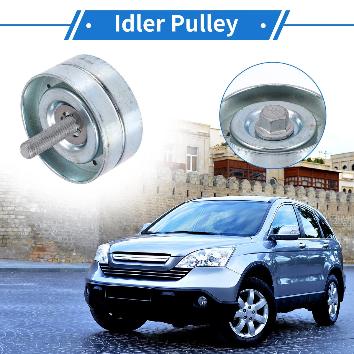 Drive Belt Idler Pulley 1 Pc for Toyota 4Runner (1992–1997)