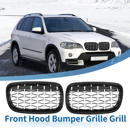 Front Hood Grille for BMW X5 X6 (2008 - 2013)