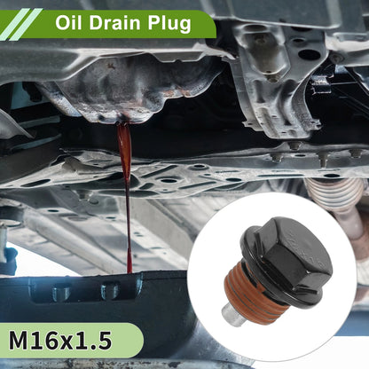 M16x1.5 Copper Oil Drain Plug W/ Gasket for 2x Car Motorcycle