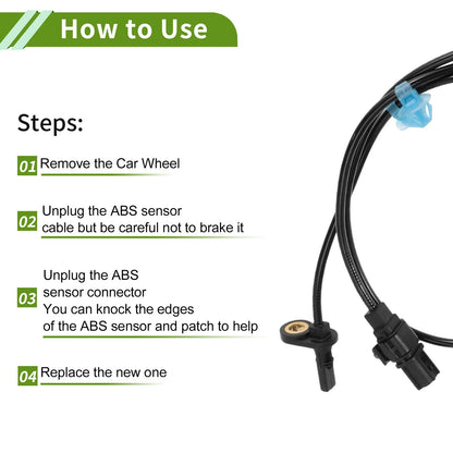 ABS Wheel Speed Sensor Rear Left for Acura RDX (2013-2018)