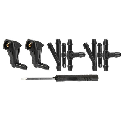 Windshield Washer Nozzles Kit with Connectors for Honda