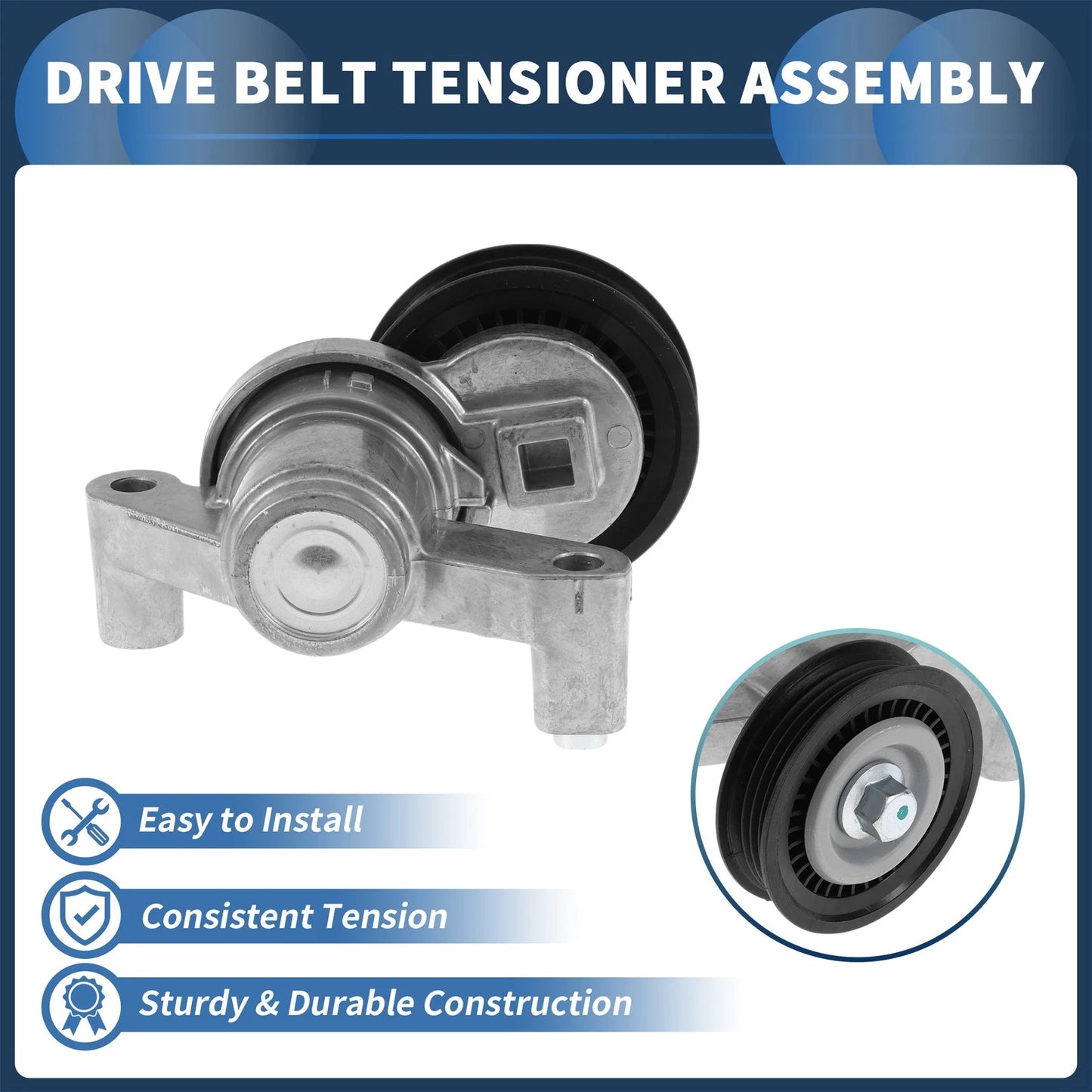 Belt Tensioner for Ford Focus 2015-2017 - Metal 1 x Unit