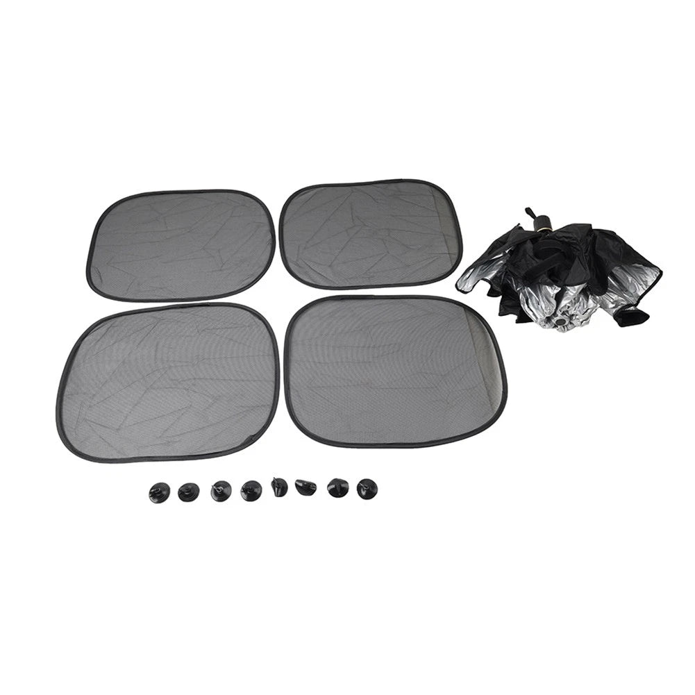 Front Window Cover Umbrella Sun Shade for Car Windshield - Foldable Design