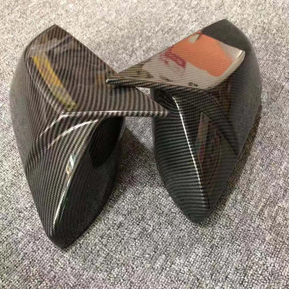 2X Carbon Fiber Rear View Side Mirror Cover Trim for Cadillac CT4 ATS (2013–2022)