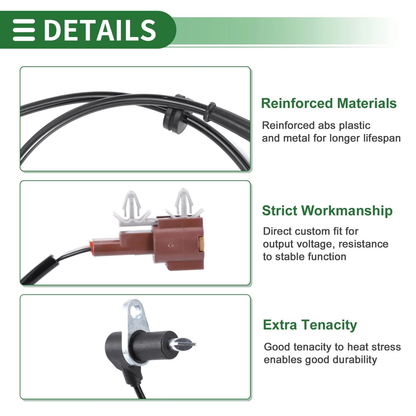ABS Wheel Speed Sensor for Infiniti QX4 Front Left