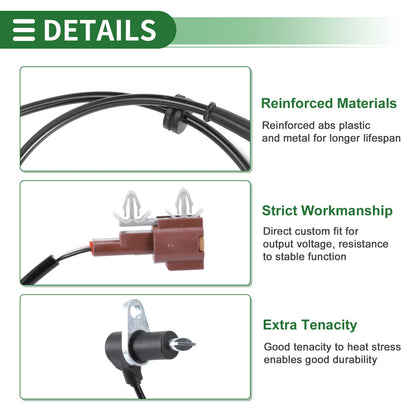 ABS Wheel Speed Sensor for Infiniti QX4 Front Left
