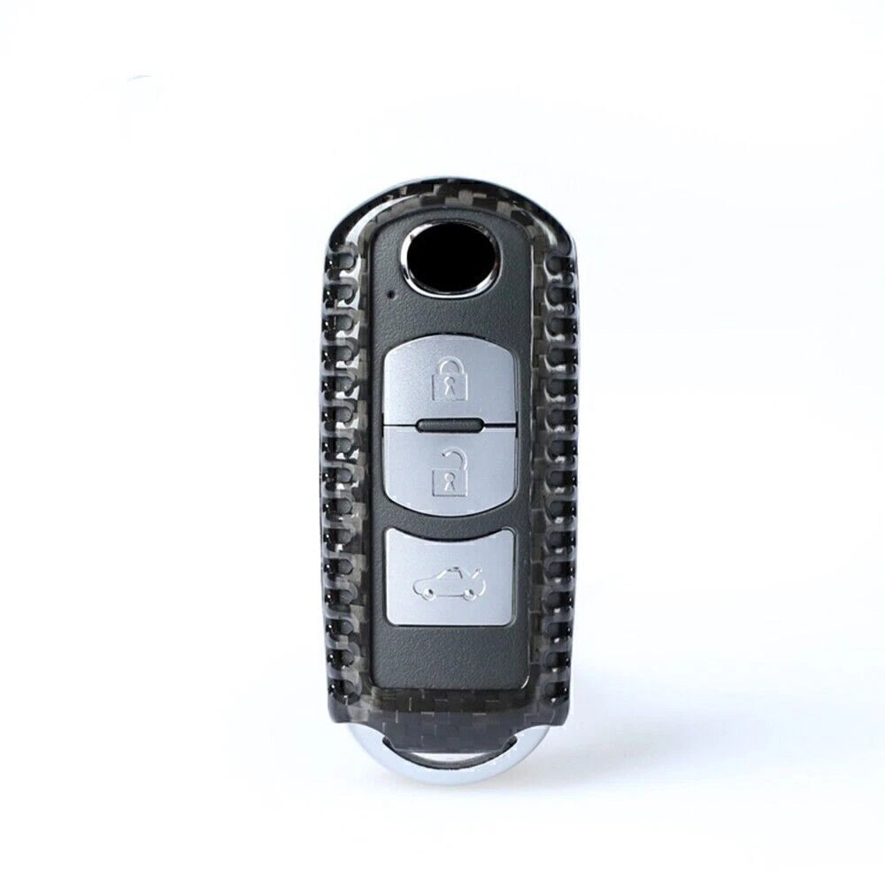 Carbon Fiber Key Case Cover for Mazda 3/6/CX-5/9/Miata (2004-2023)