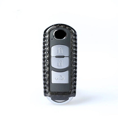 Carbon Fiber Key Case Cover for Mazda 3/6/CX-5/9/Miata (2004-2023)