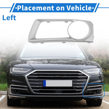 Front Left Fog Light Grill for BMW X6 (2012-2014) - 1 x Silver Tone