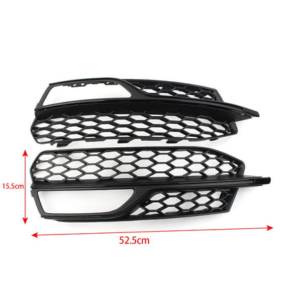 Honeycomb Mesh Fog Light Grille Cover for Audi A3 S3 (2013-2017)