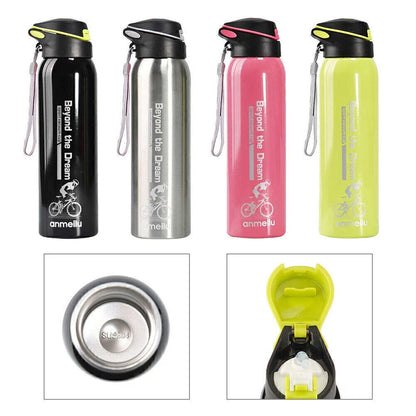 Insulated Stainless Steel Thermos Water Bottle for Mountain Bicycle Riding