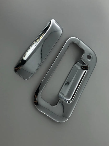 Tailgate & Front Door Handle Bowl Chrome Cover Trim for Ford F-150 (2004-2014)