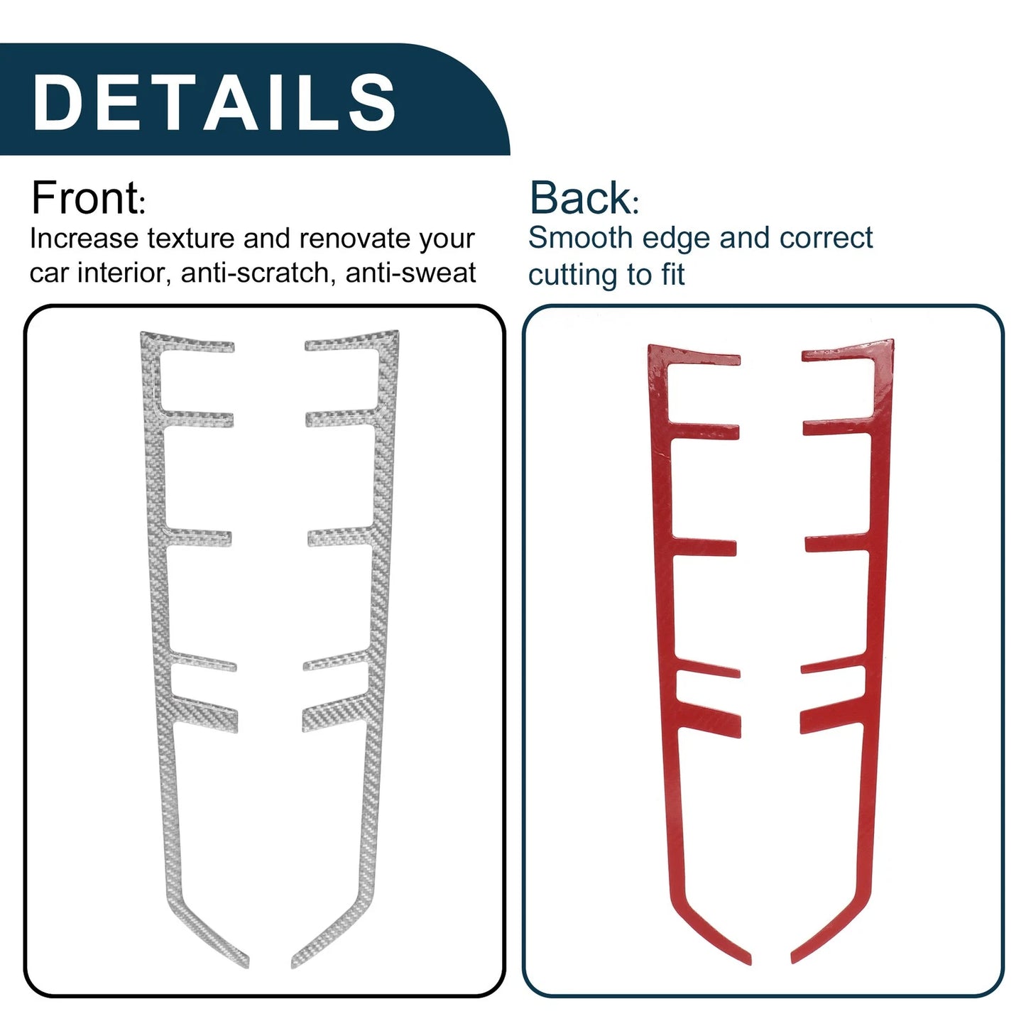 ABS Gear Shift Knob Cover Sticker for Porsche Panamera (2010-2016)