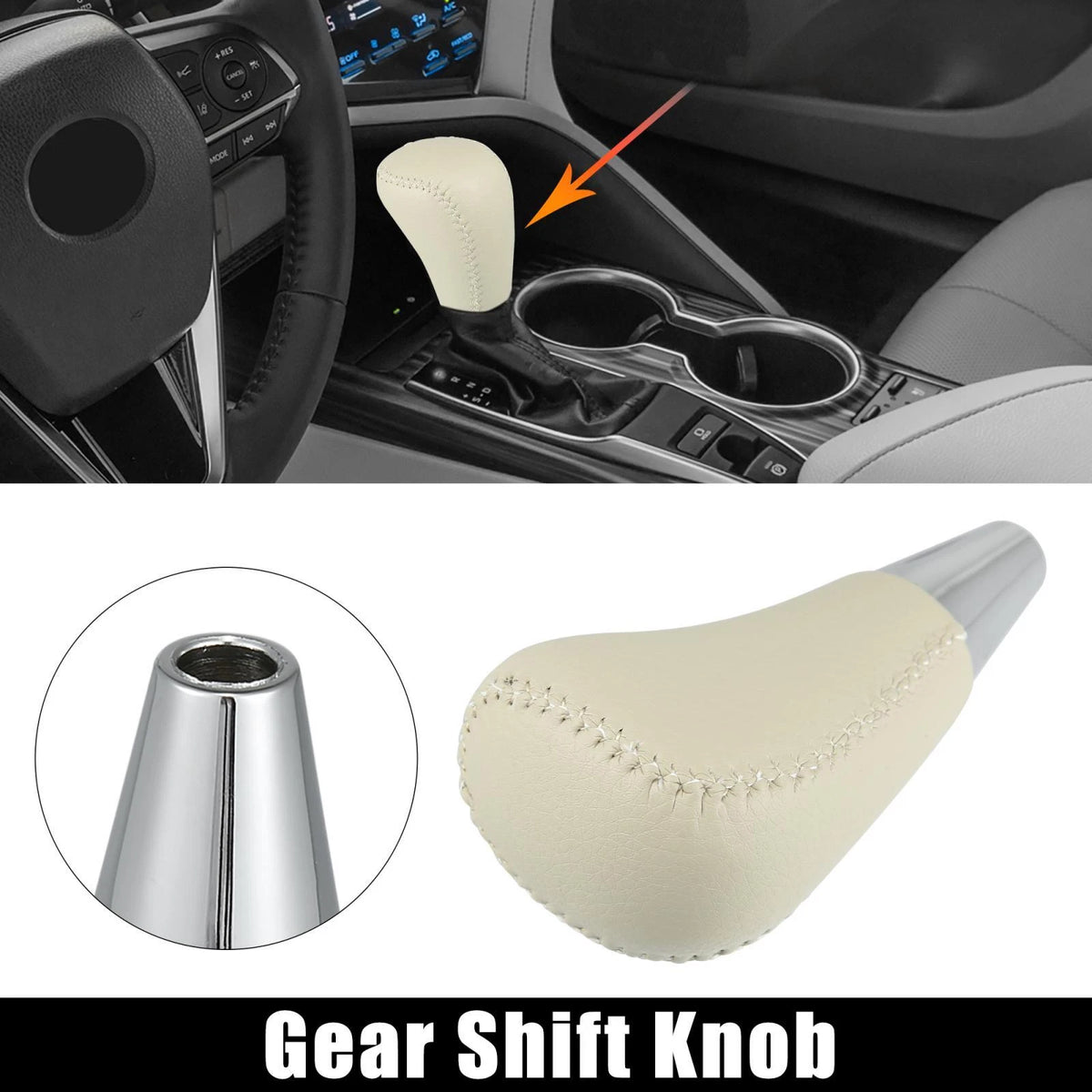 M8x1.25 Gear Shift Knob for Toyota RAV4 & Lexus (2013-2018) Beige