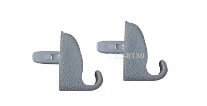 2 x Sun Visor Clips Gray for Holden Rodeo (1989-1999)