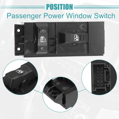 Passenger Power Window Switch for Chevy Silverado 1500 2500 (2000-2002)
