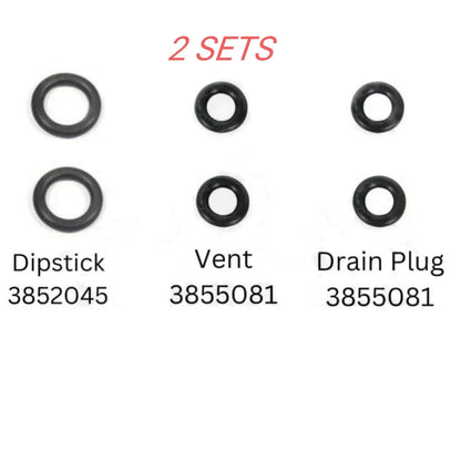 2Pcs Gearlube/Gearoil O-ring Set for Volvo Penta 3852045/3855081