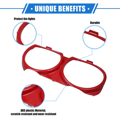 Headlight Trim Ring Front Left & Right Pair for Dodge Challenger