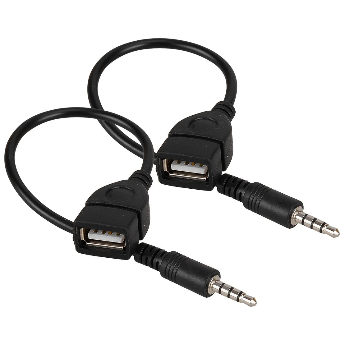 Audio AUX Jack 3.5mm Male to USB 2.0 Type A Female OTG Converter Cable